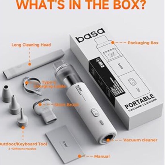 ✨ BASA Handheld Car Vacuum Cleaner – 12000Pa | 4-in-1 Cordless Vacuum & Air Dust - Picture 6 of 6